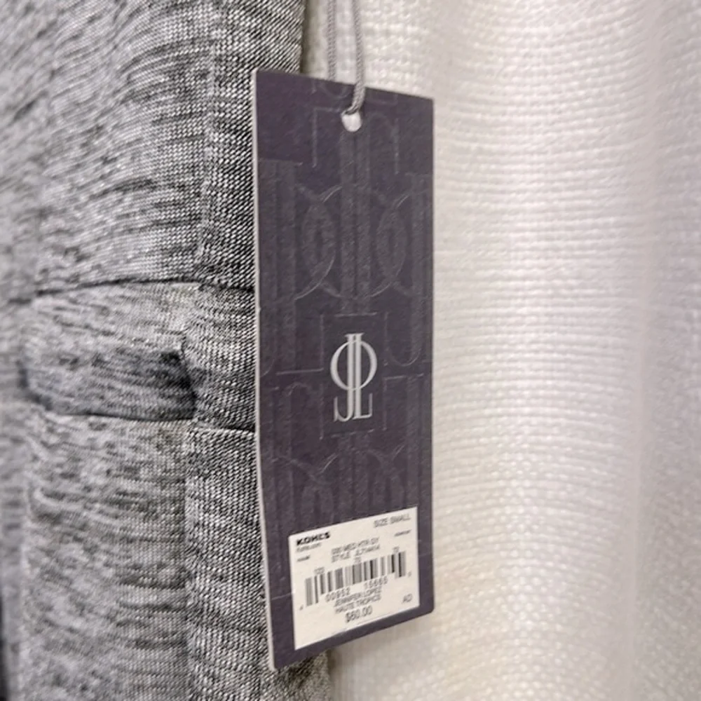 NWT Women’s Jennifer Lopez Metallic Sleeveless Silver Shimmer Dress Size Small - Picture 6 of 11